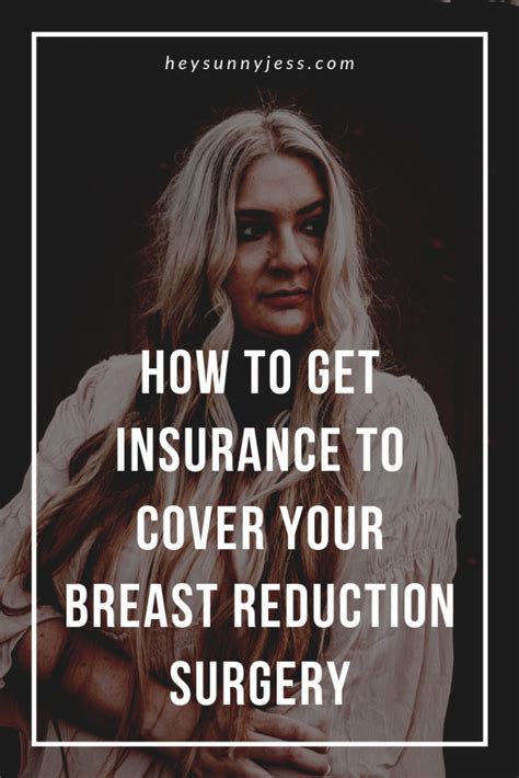 Insurance coverage for breast reduction surgery